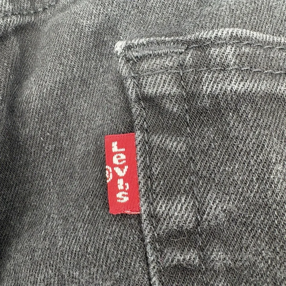 Levi's 514 Black Denim Jeans Mens W34 L34 Straight Fit PC9 00514-0730 Cotton 201